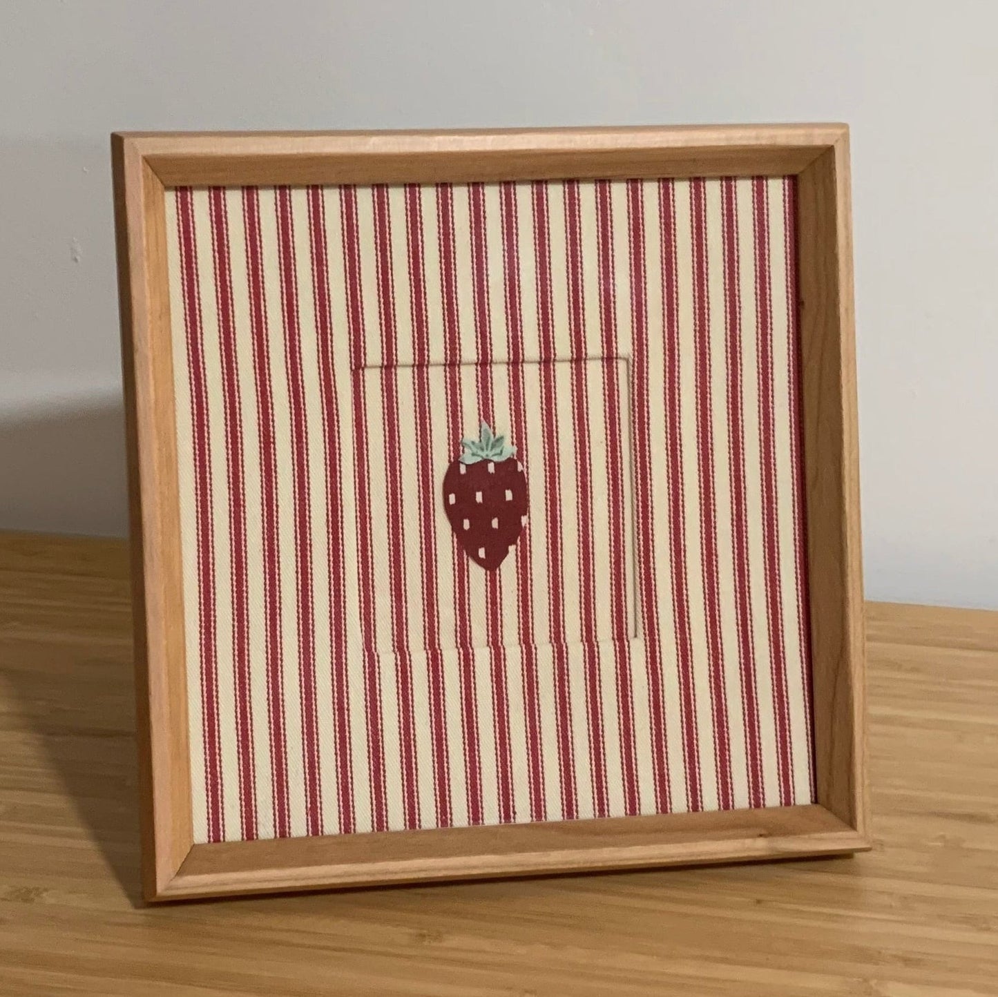 Textile Art: Strawberry and Stripes