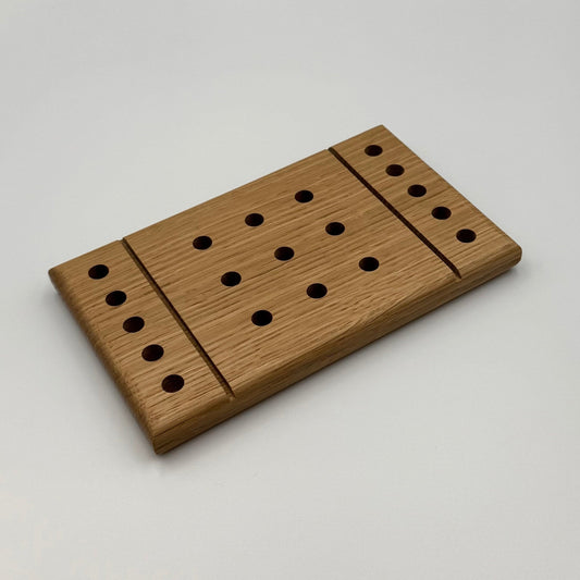 White Oak Tic-Tac-Toe Set