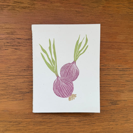 Handcrafted Notebook: Red Onions