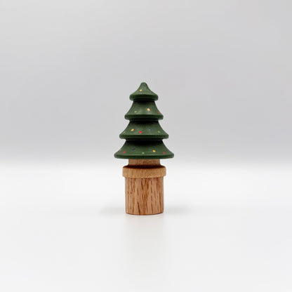 Large Douglas Fir Tic-Tac-Toe Board with Christmas Trees