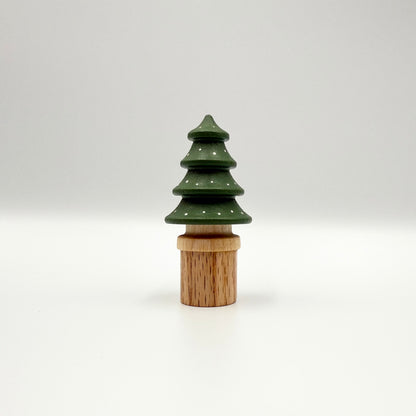 Large Douglas Fir Tic-Tac-Toe Board with Christmas Trees