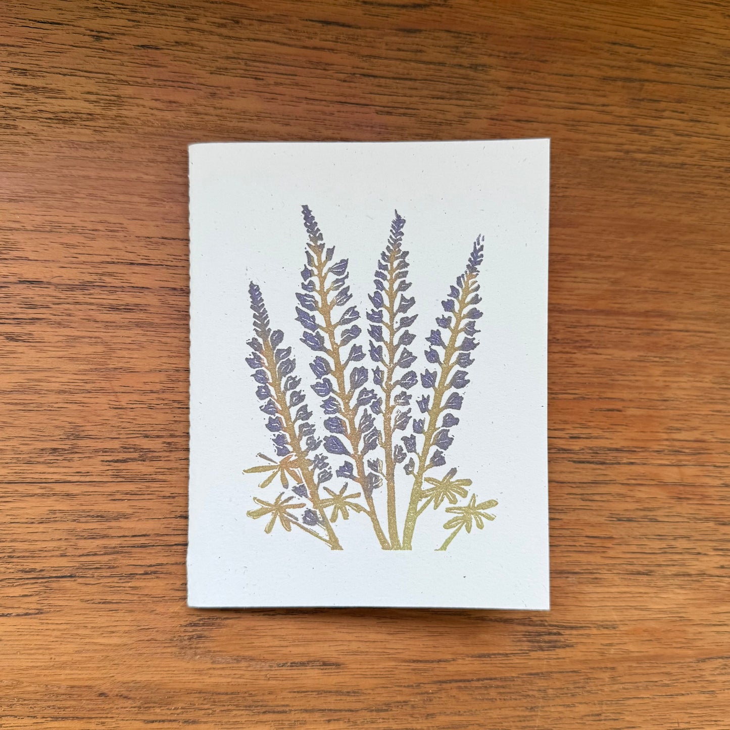 Handcrafted Notebook:  Lupine