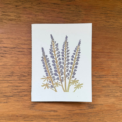 Handcrafted Notebook:  Lupine