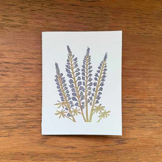 Handcrafted Notebook:  Lupine