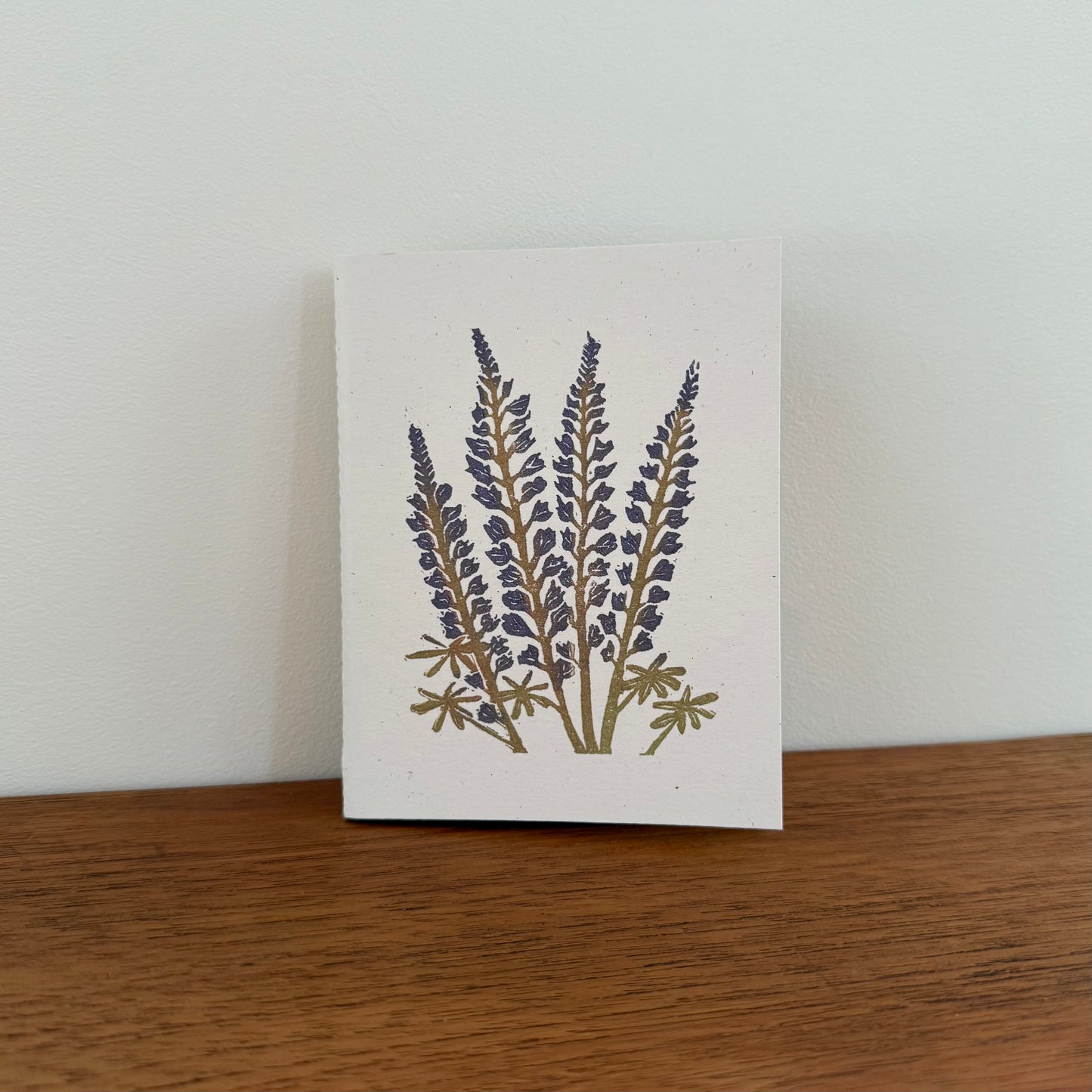 Handcrafted Notebook:  Lupine