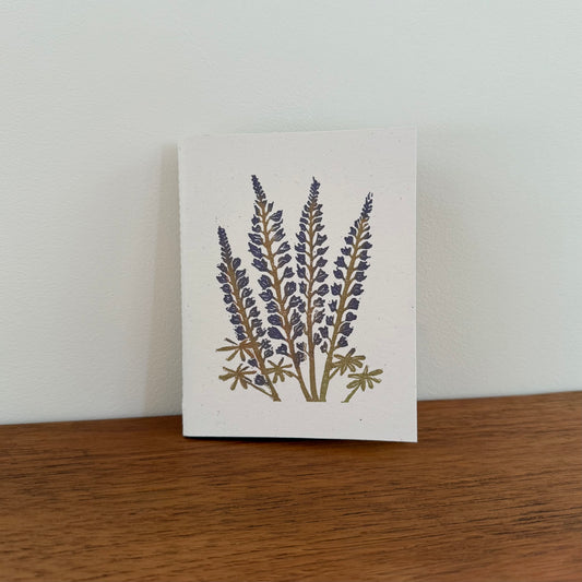 Handcrafted Notebook:  Lupine