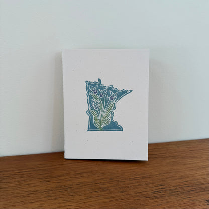 Handcrafted Notebook: MN with Showy Lady's-Slippers