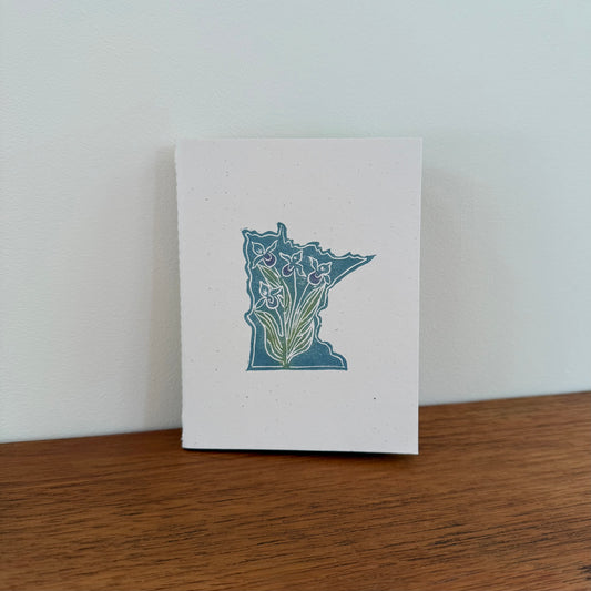 Handcrafted Notebook: MN with Showy Lady's-Slippers