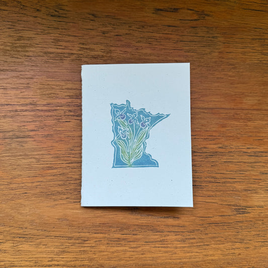 Handcrafted Notebook: MN with Showy Lady's-Slippers