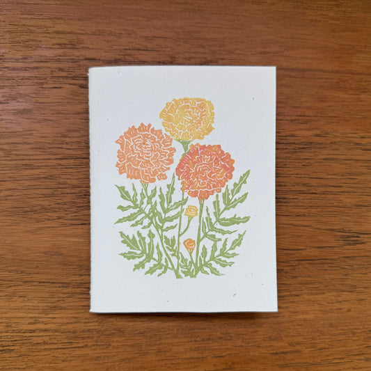 Handcrafted Notebook:  Marigolds