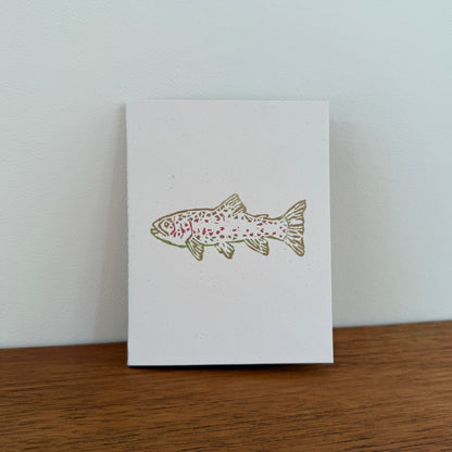 Handcrafted Notebook:  Trout