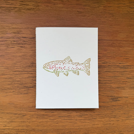 Handcrafted Notebook:  Trout