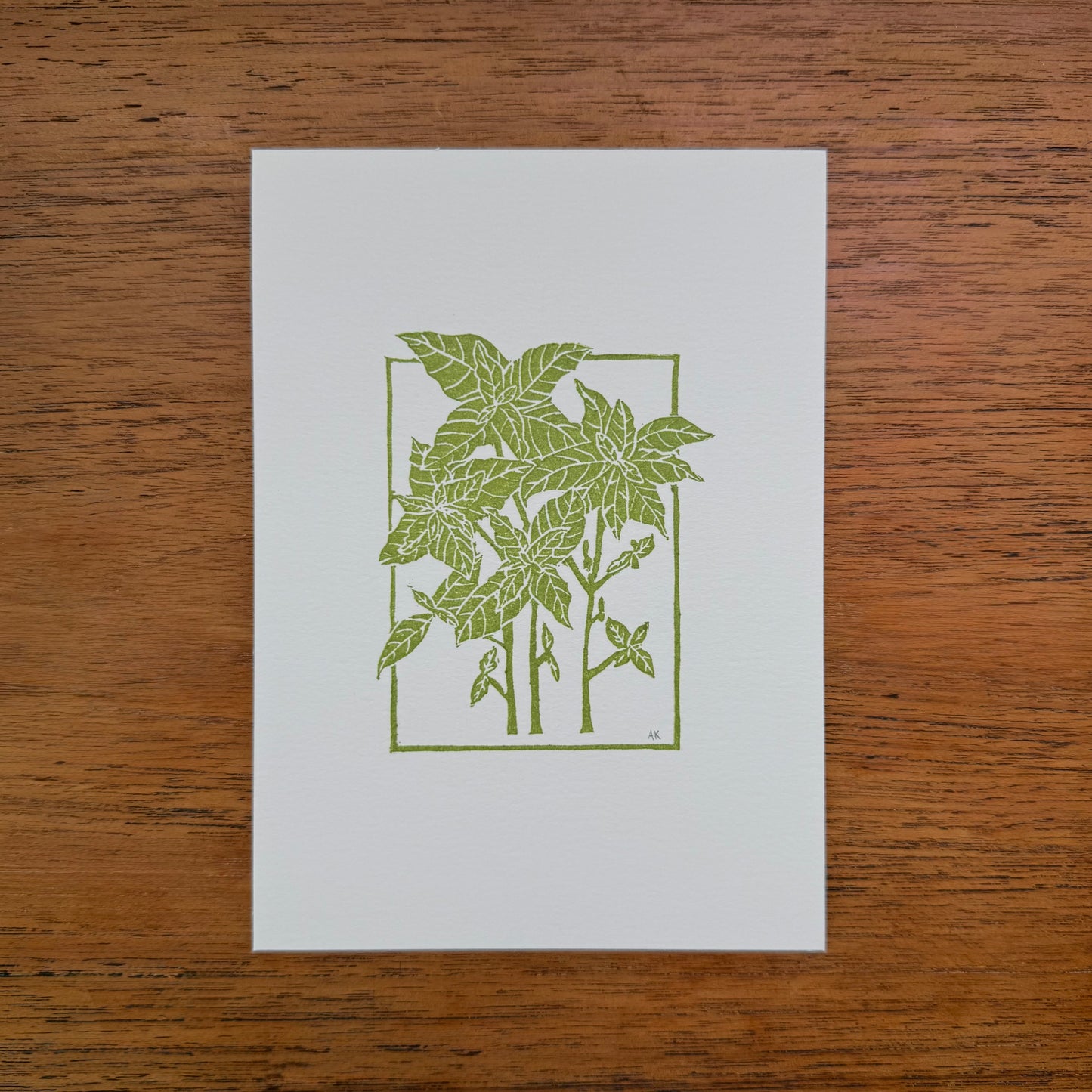 Basil - Original Linocut Print