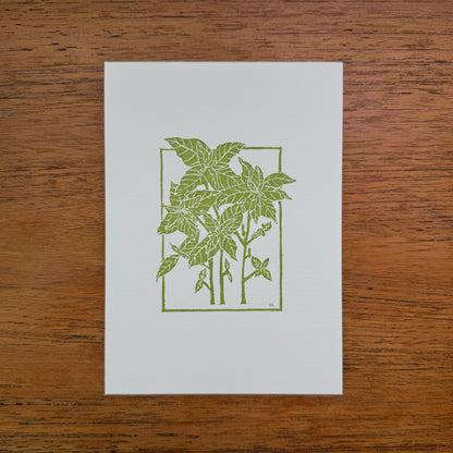 Basil - Original Linocut Print