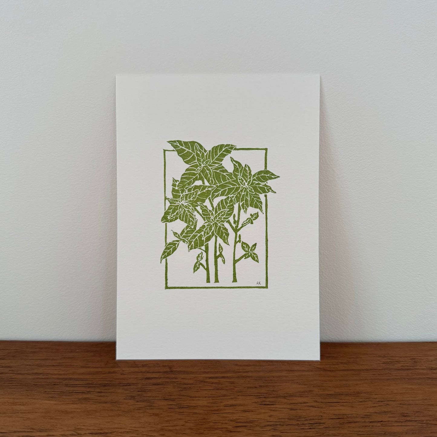 Basil - Original Linocut Print