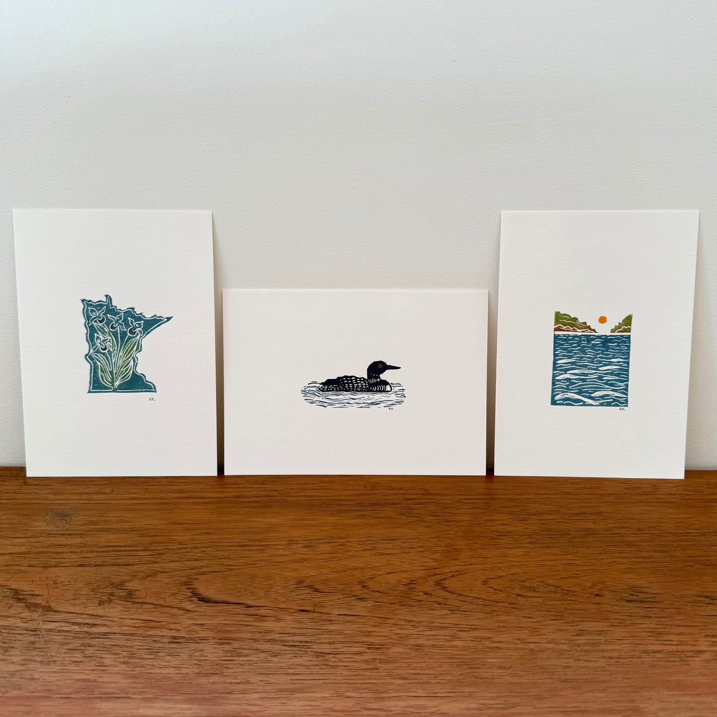 Minnesota 3-Print Bundle - Original Linocut Prints