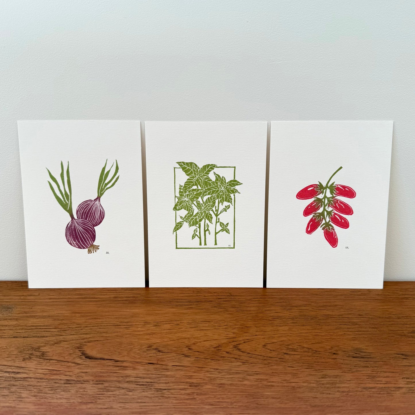 Feelin' Saucy 3-Print Bundle - Original Linocut Prints