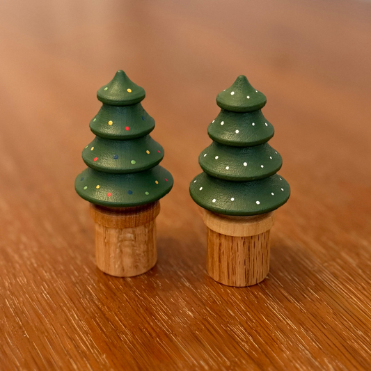 Large Douglas Fir Tic-Tac-Toe Board with Christmas Trees