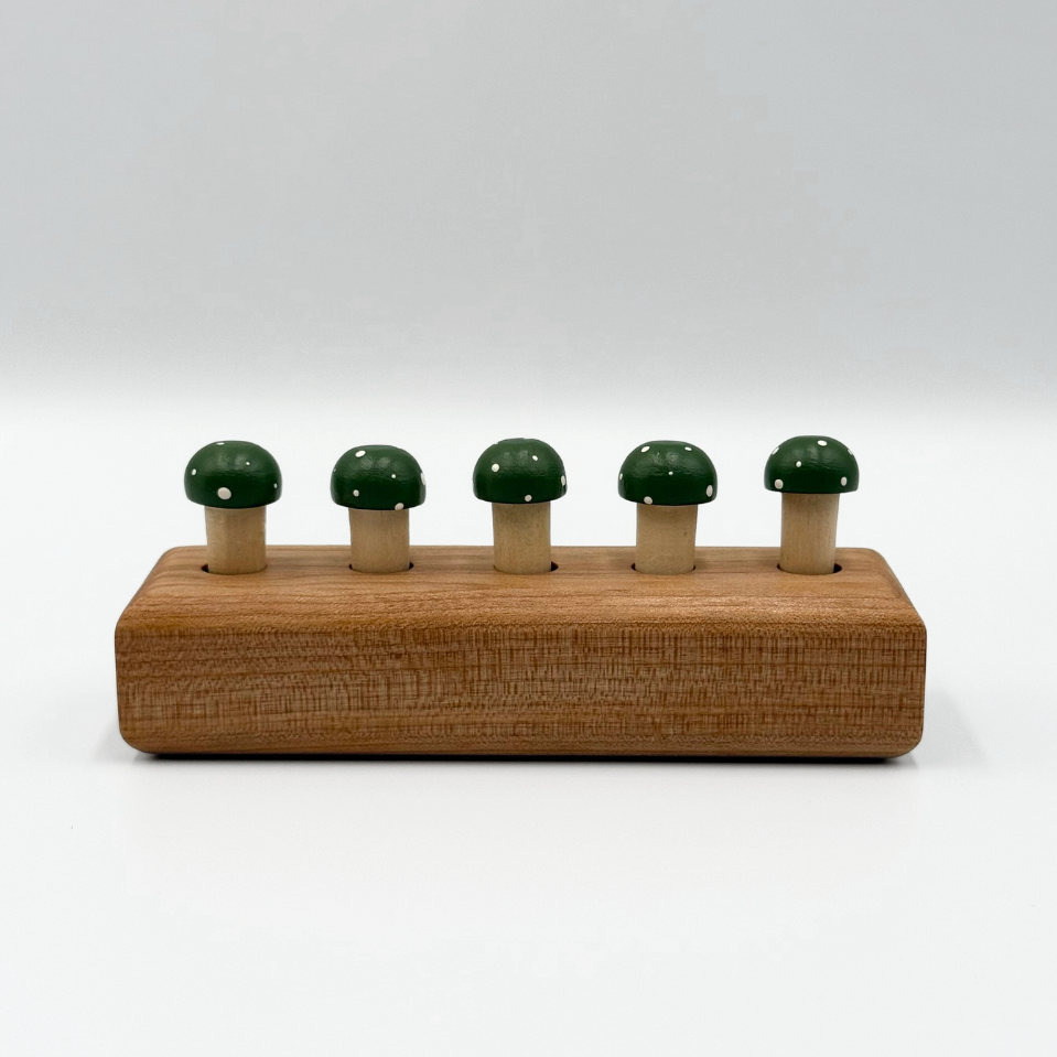 Green playing pegs