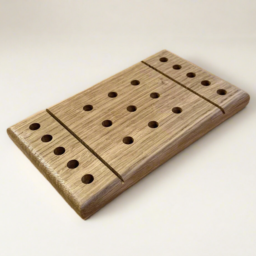 White Oak Tic-Tac-Toe Board